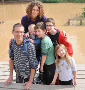 Amos Levy with his family