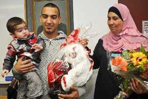 Baby Muhamad with his donor, Maharan, and Maharan’s mother