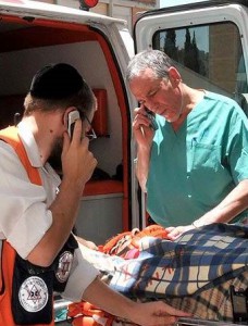 prof. Avi Rivkind, Head of Trauma, works with each patient as they arrive at the Hadassah Hospital Trauma Center